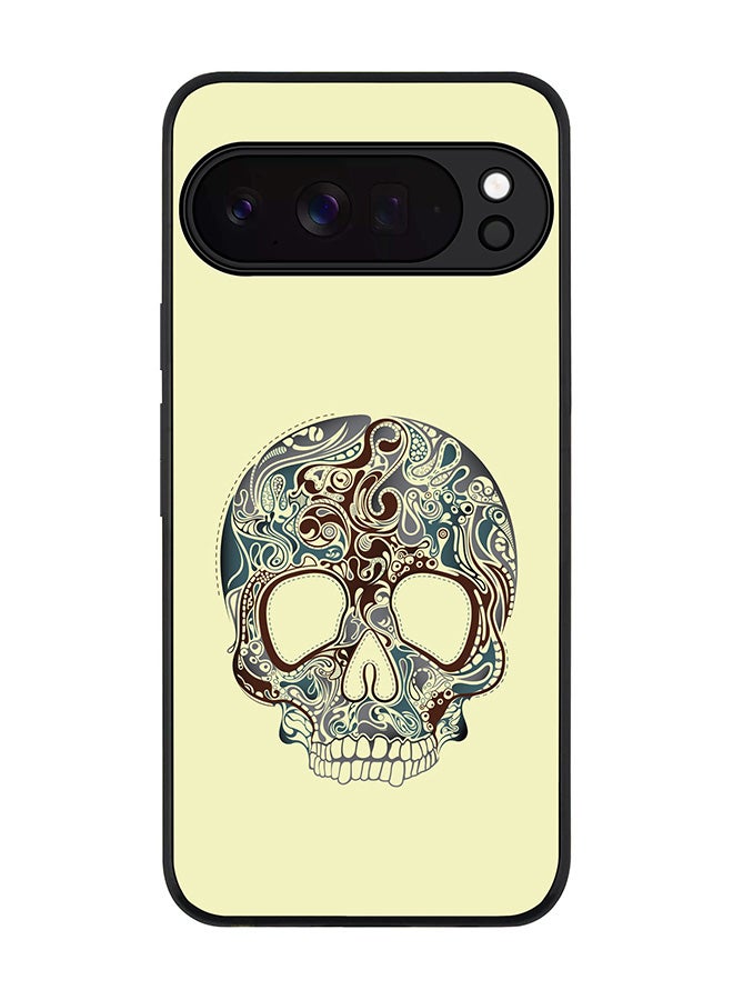 For Google Pixel 10 Pro Case,Slim fit Camera Protection, Shockproof Thin Phone cover  - Skully Tattoo